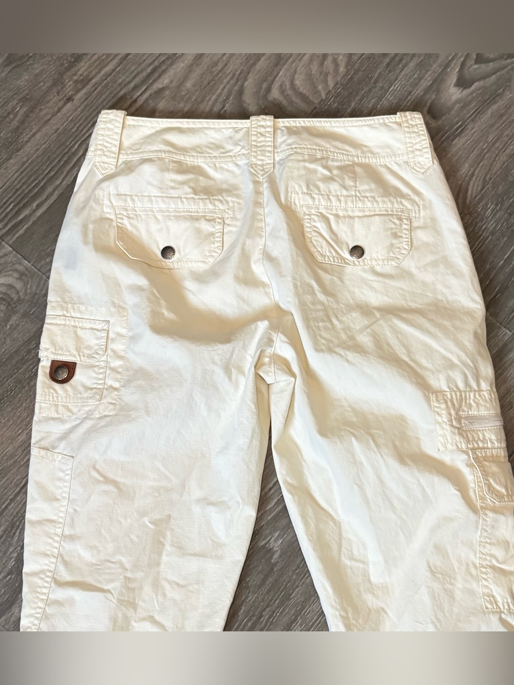VTG Lauren Ralph Lauren cream low rise cargo pants - Picture 6 of 6